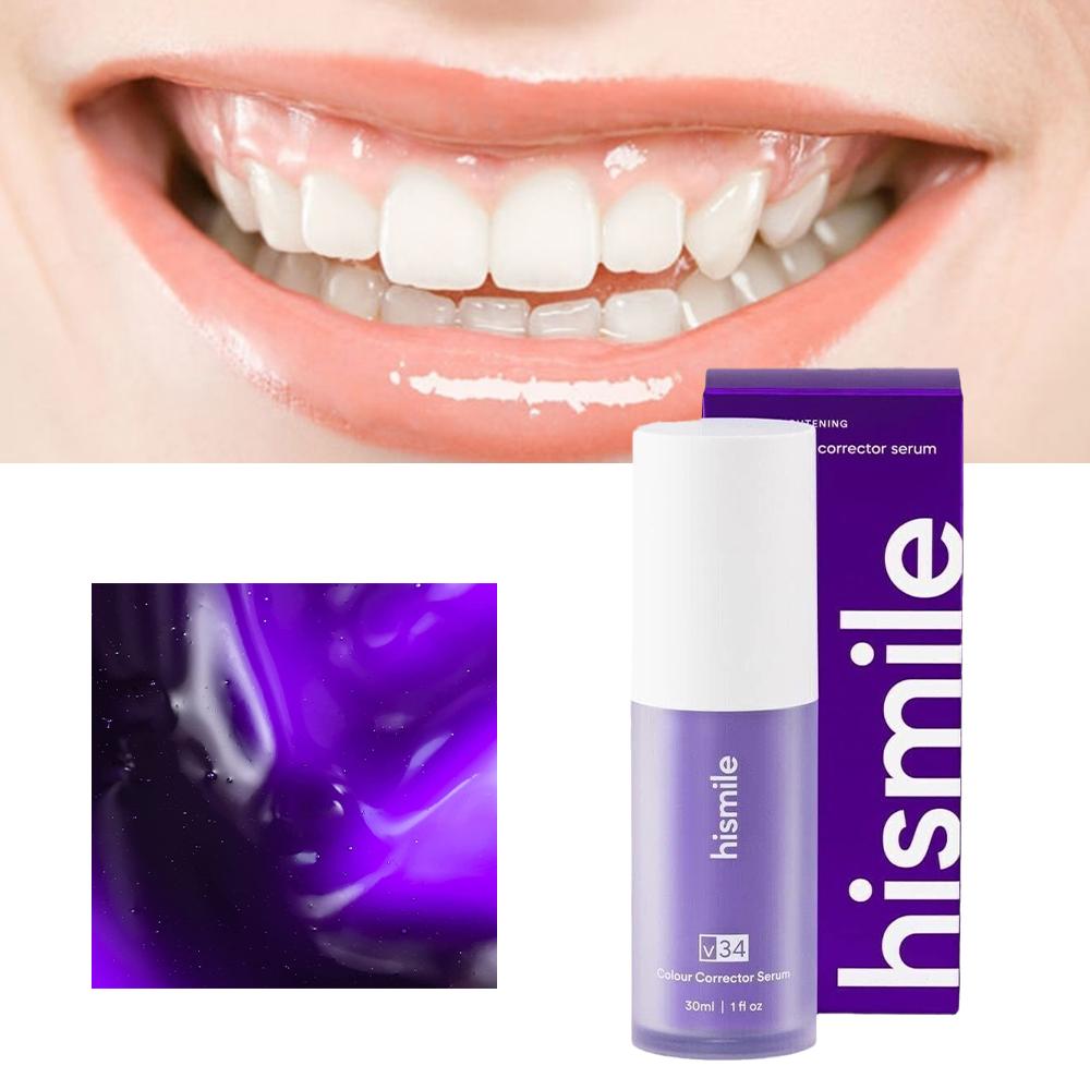 Teeth Whitening Foam - Зубная паста Hismile V34 Brightening Purple,