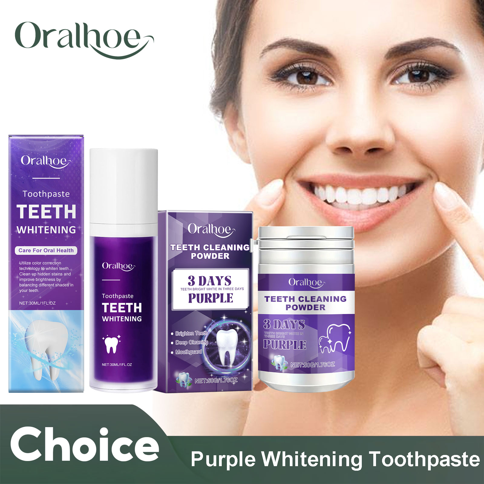 Teeth Whitening Price - Фиолетовый корректор для отбеливания зубов, зубная