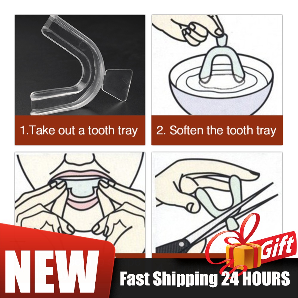 Teeth Whitening Mouth Guard - Набор из 2/4 мягких ортодонтических капп