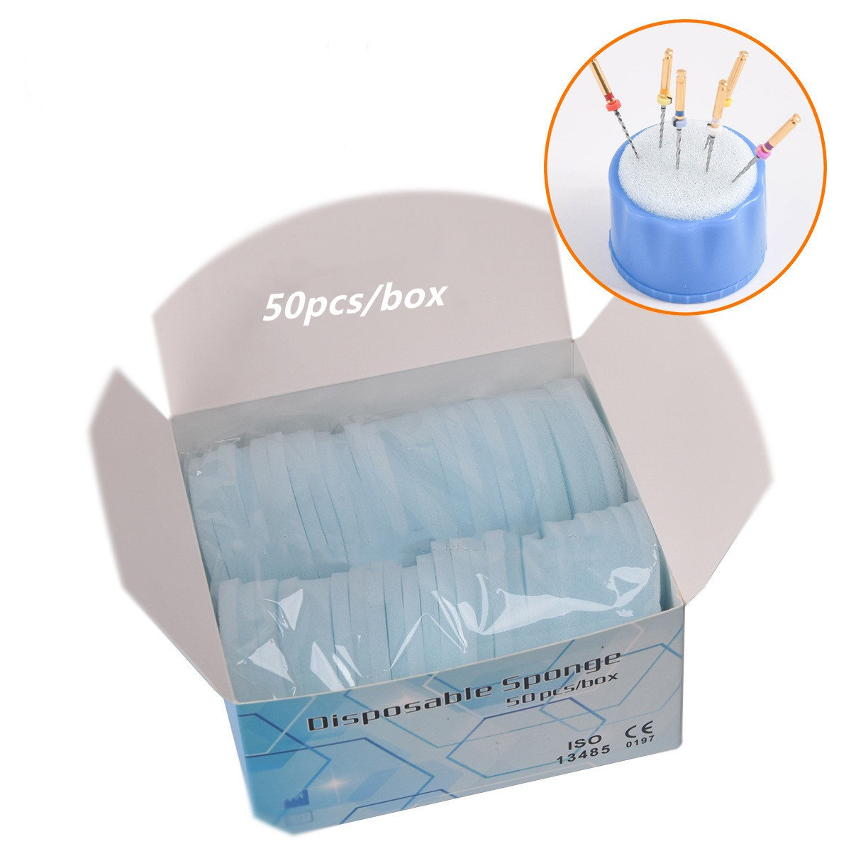 Teeth Whitening Foam - 50 шт., одноразовые губки для чистки