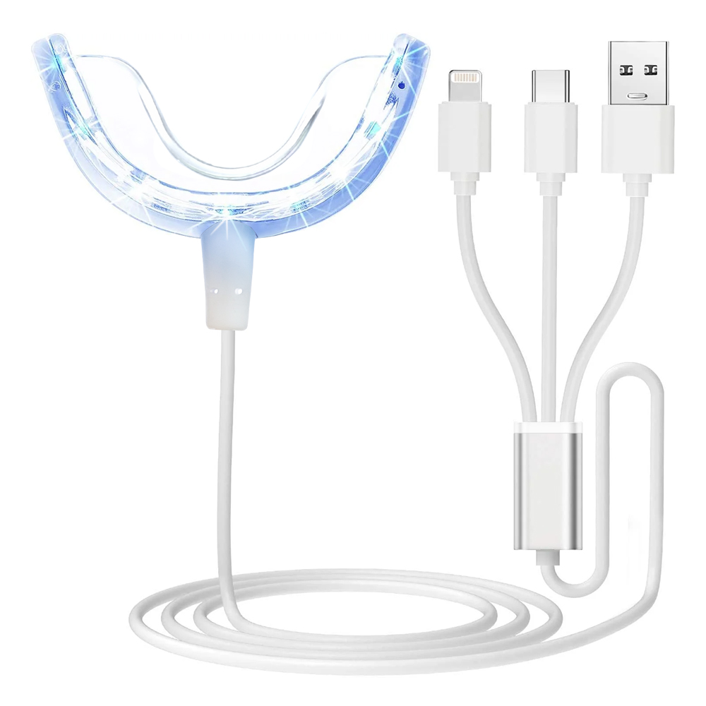 Teeth Whitening With Blue Light - Ускоритель для отбеливания зубов, 16 мощных