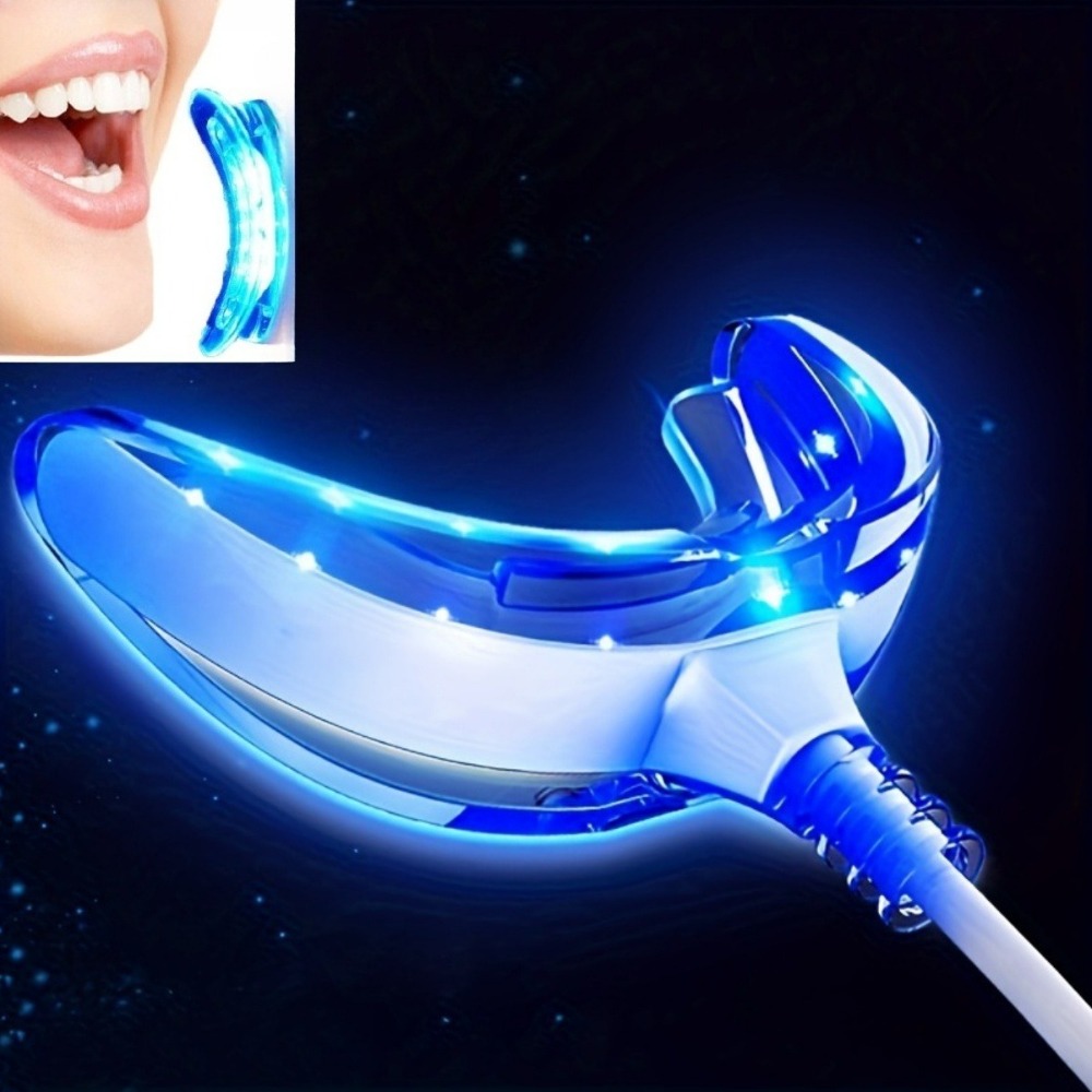 Teeth Whitening With Blue Light - 3-в-1 лампа для отбеливания зубов, 16