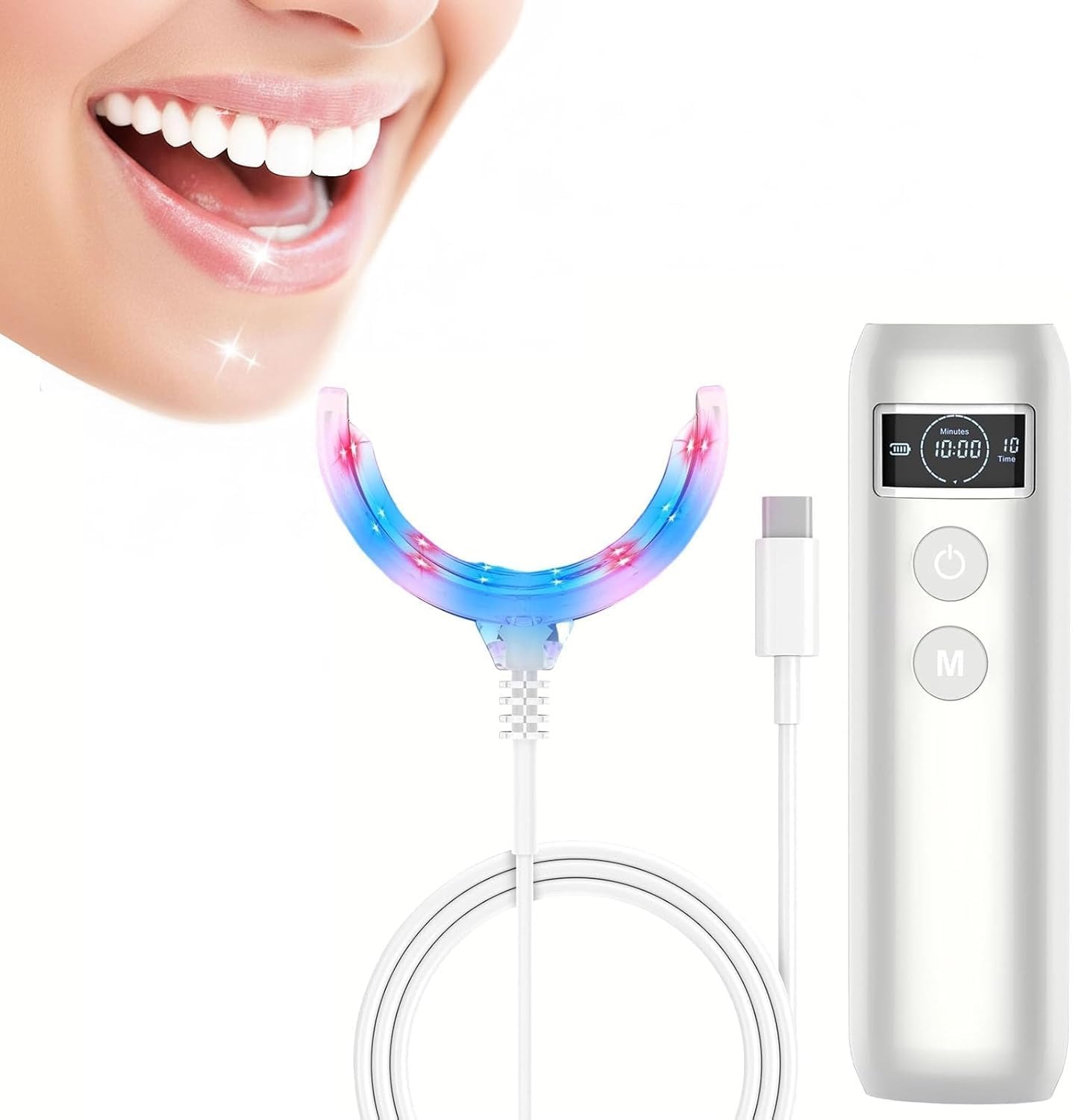 Teeth Whitening With Blue Light - Лампа-усилитель для отбеливания зубов с синим