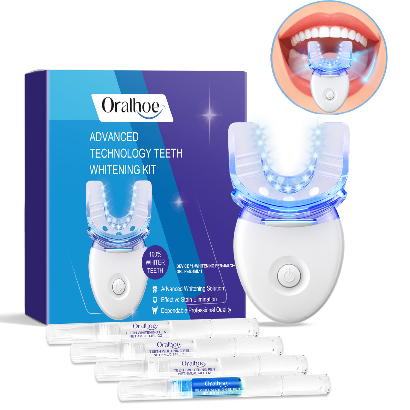 Teeth Whitening Uv - Профессиональный комплект светодиодных ламп для отбеливания