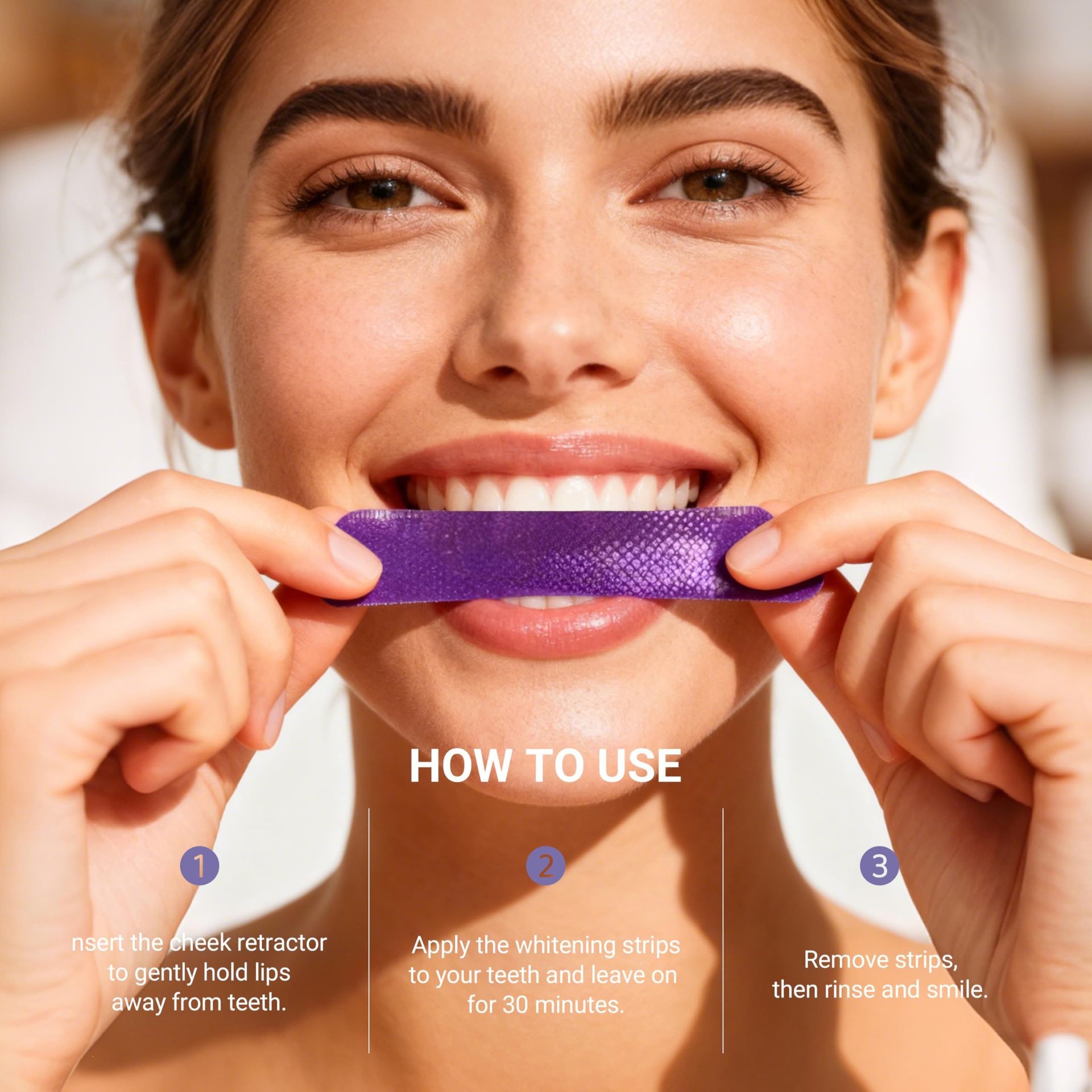 Фиолетовые полоски для отбелив – обзор и цена Teeth Whitening Effective