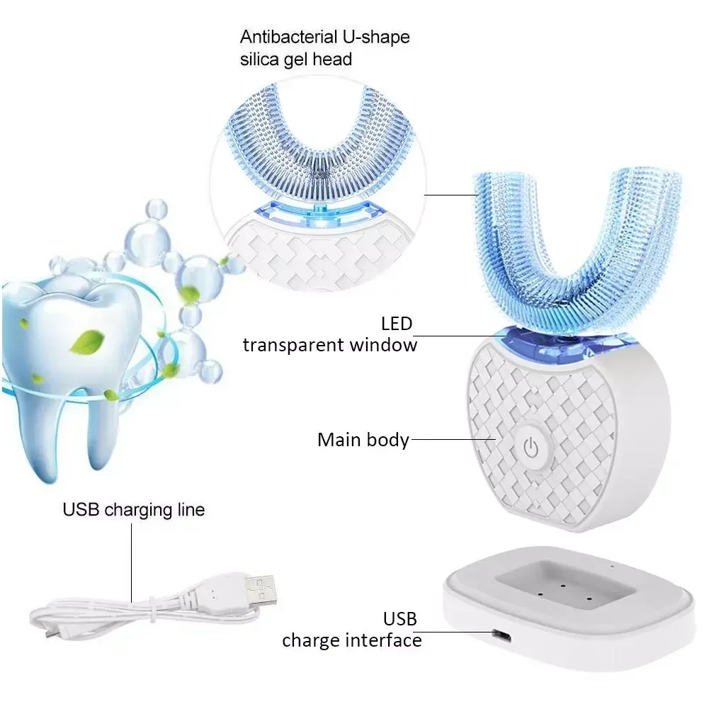 Ультразвуковая электрическая з – обзор и цена Teeth Whitening With Blue Light