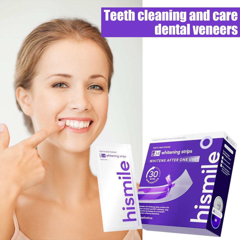 Набор V34: фиолетовая отбелива – обзор и цена Teeth Whitening Yellow Teeth