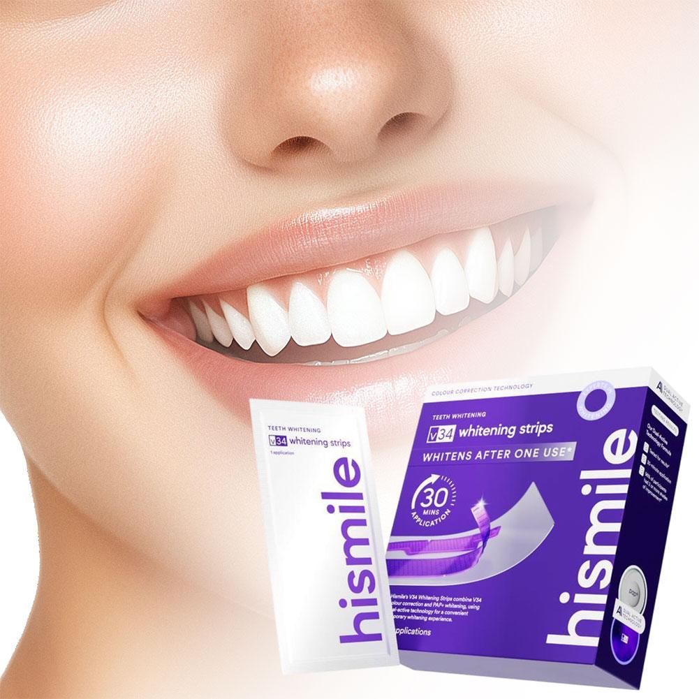 Набор V34: фиолетовая отбелива – обзор и цена Teeth Whitening Yellow Teeth