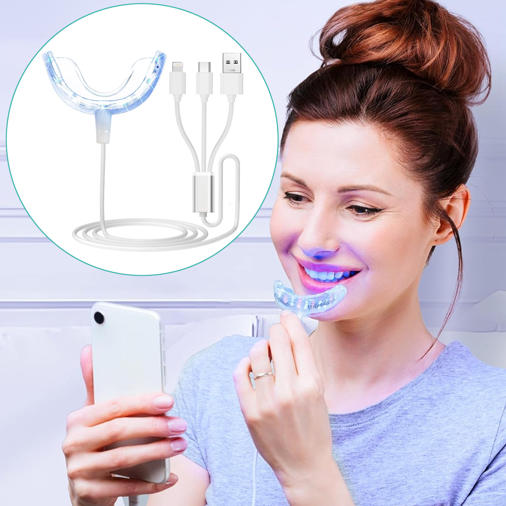 Ускоритель для отбеливания зуб – обзор и цена Teeth Whitening With Blue Light