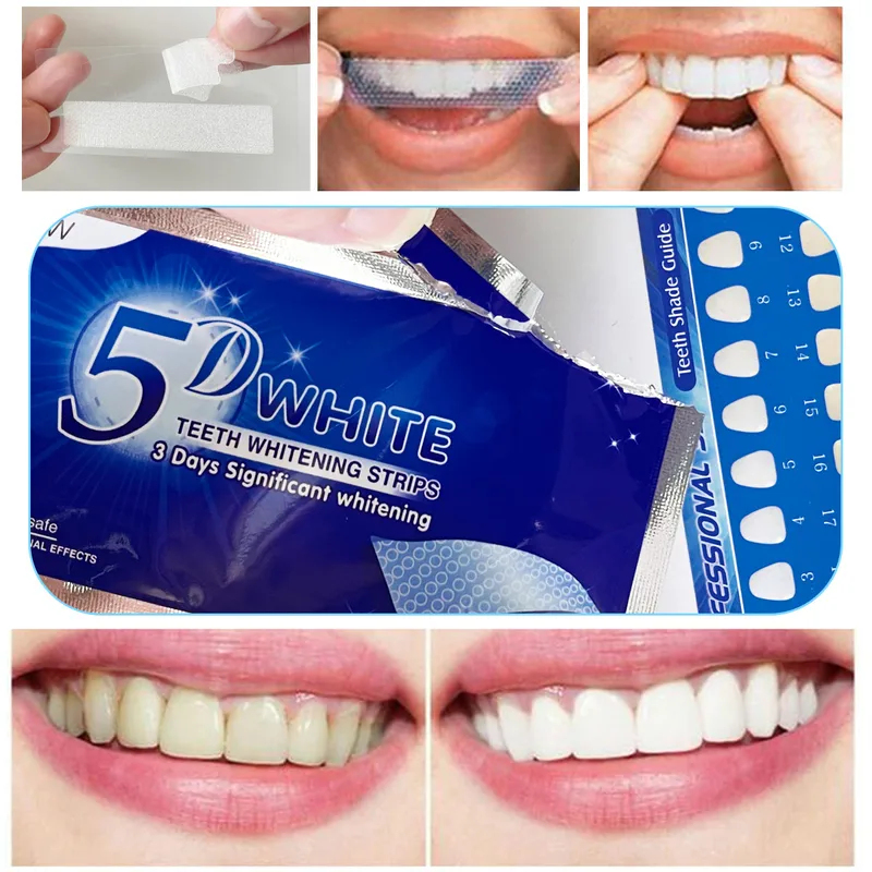 1-12 шт. 5D отбеливающие накле – обзор и цена Teeth Whitening Yellow Teeth
