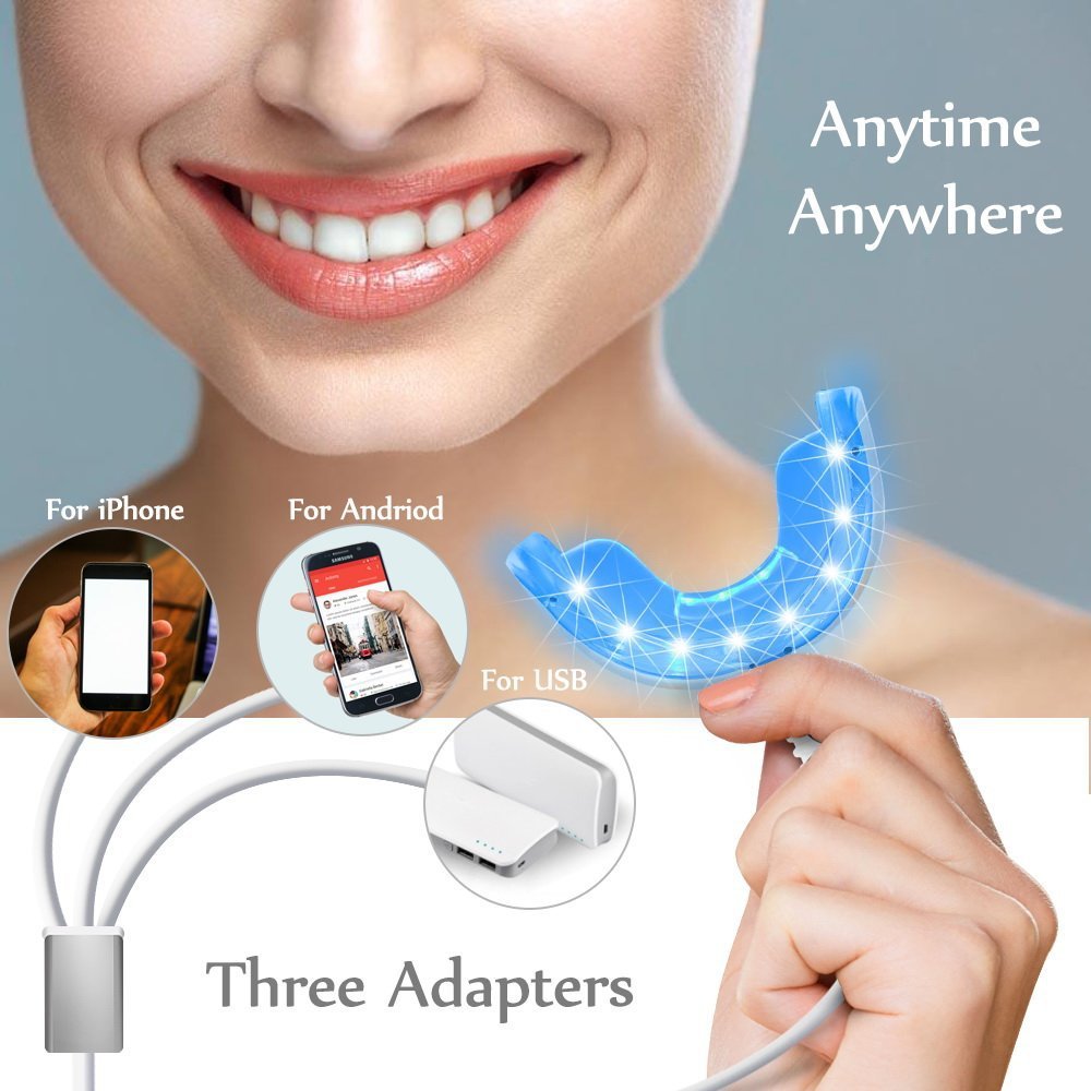 3-в-1 лампа для отбеливания зу – обзор и цена Teeth Whitening With Blue Light