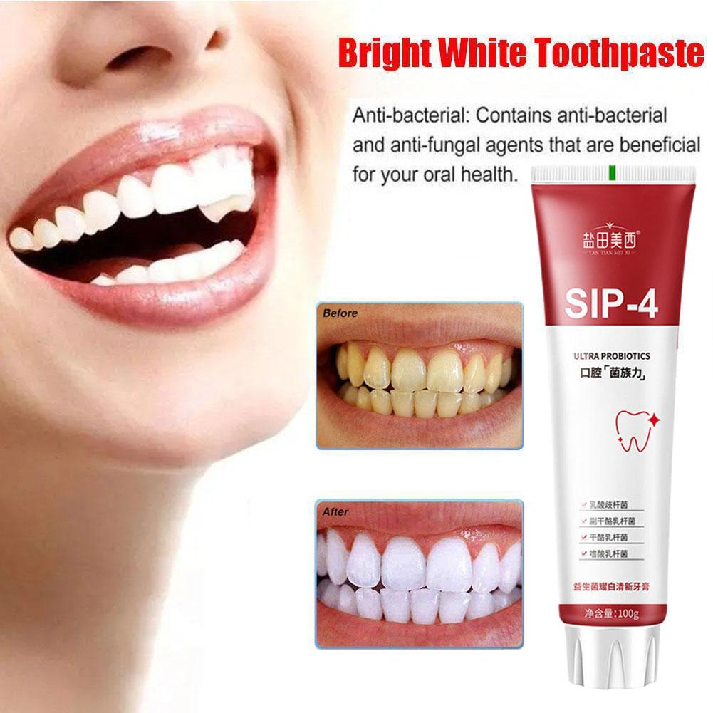 100 г Пробиотическая отбеливаю – обзор и цена Teeth Whitening Yellow Teeth