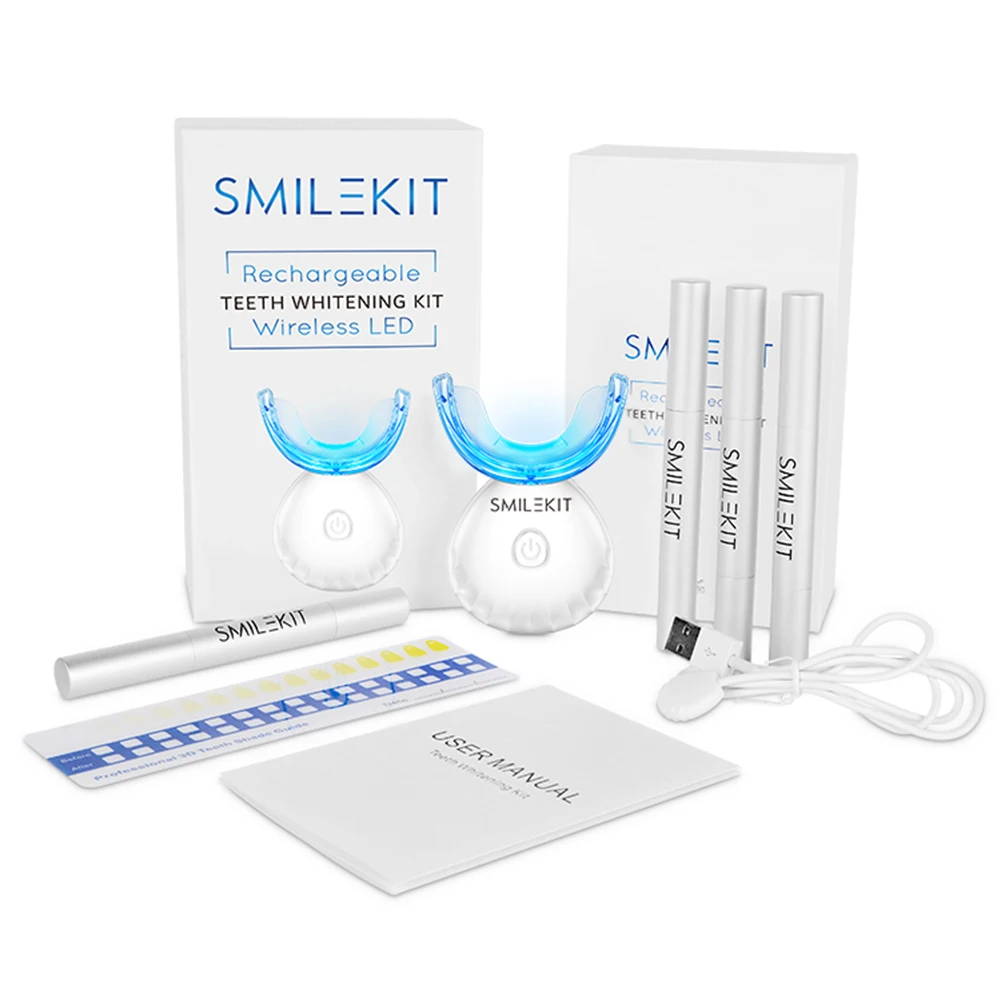 Набор для отбеливания зубов, м – обзор и цена Teeth Whitening With Blue Light
