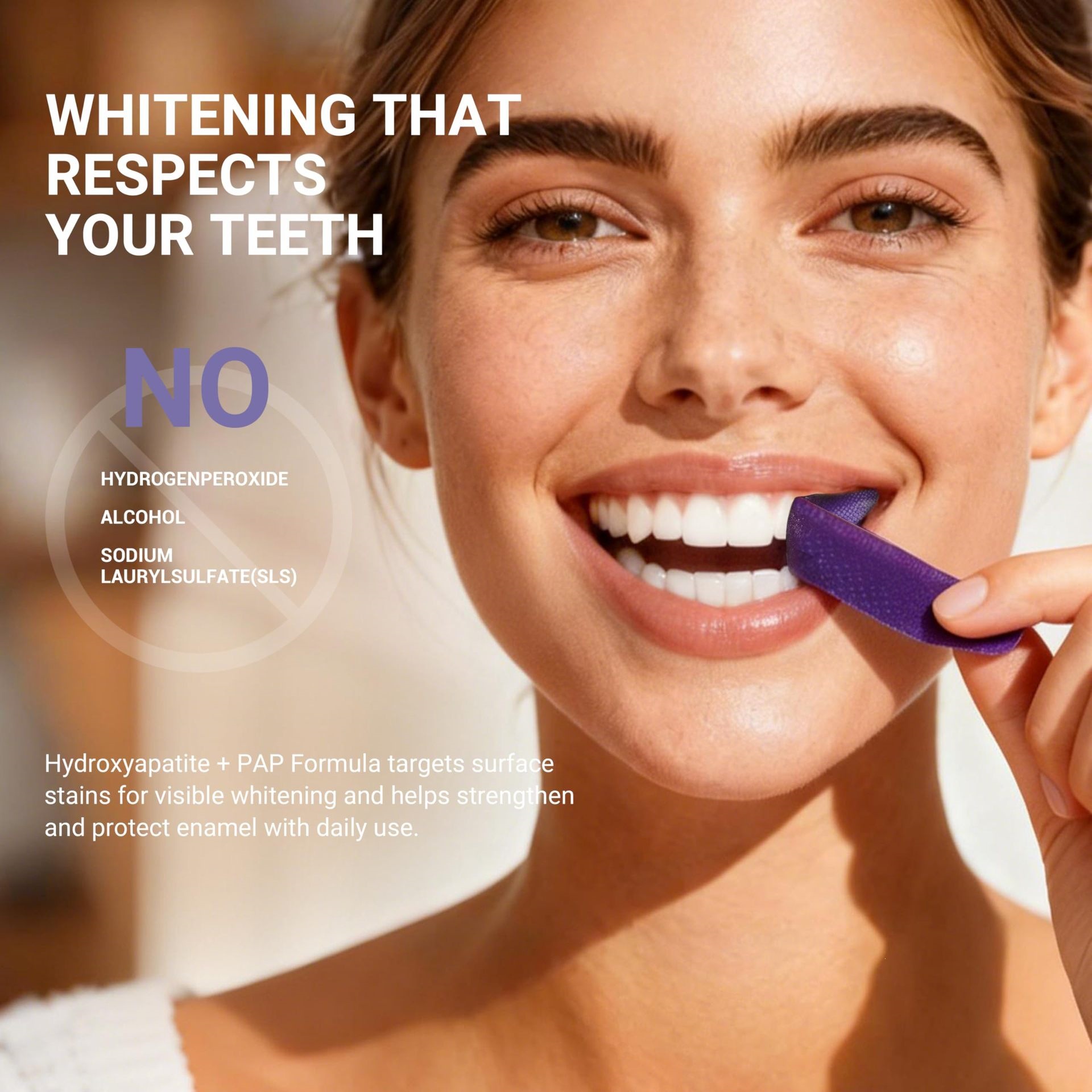 Фиолетовые полоски для отбелив – обзор и цена Teeth Whitening Effective