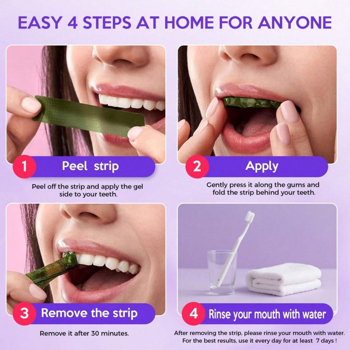 Роскошные отбеливающие наклейк – обзор и цена Teeth Whitening Foam