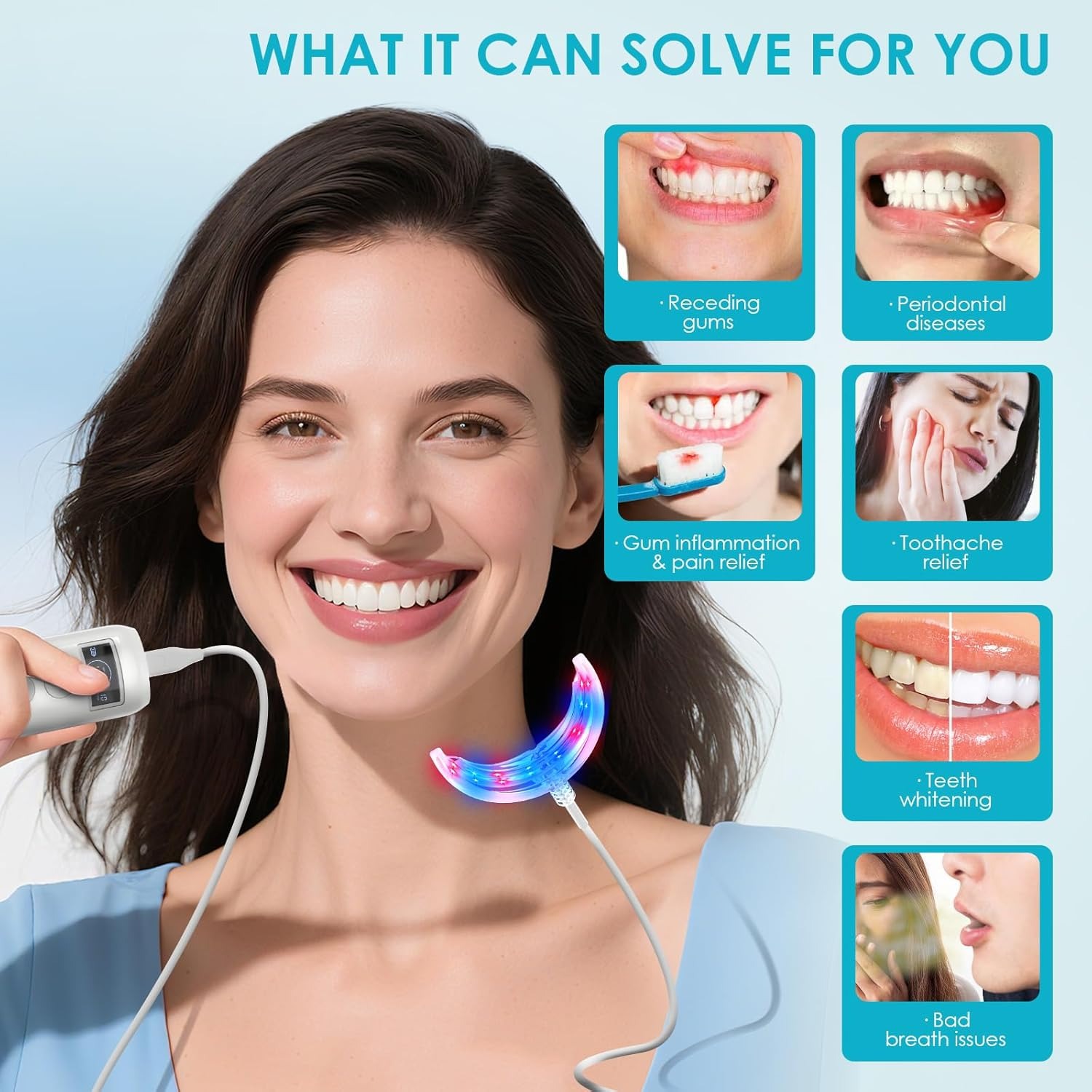 Лампа-усилитель для отбеливани – обзор и цена Teeth Whitening With Blue Light