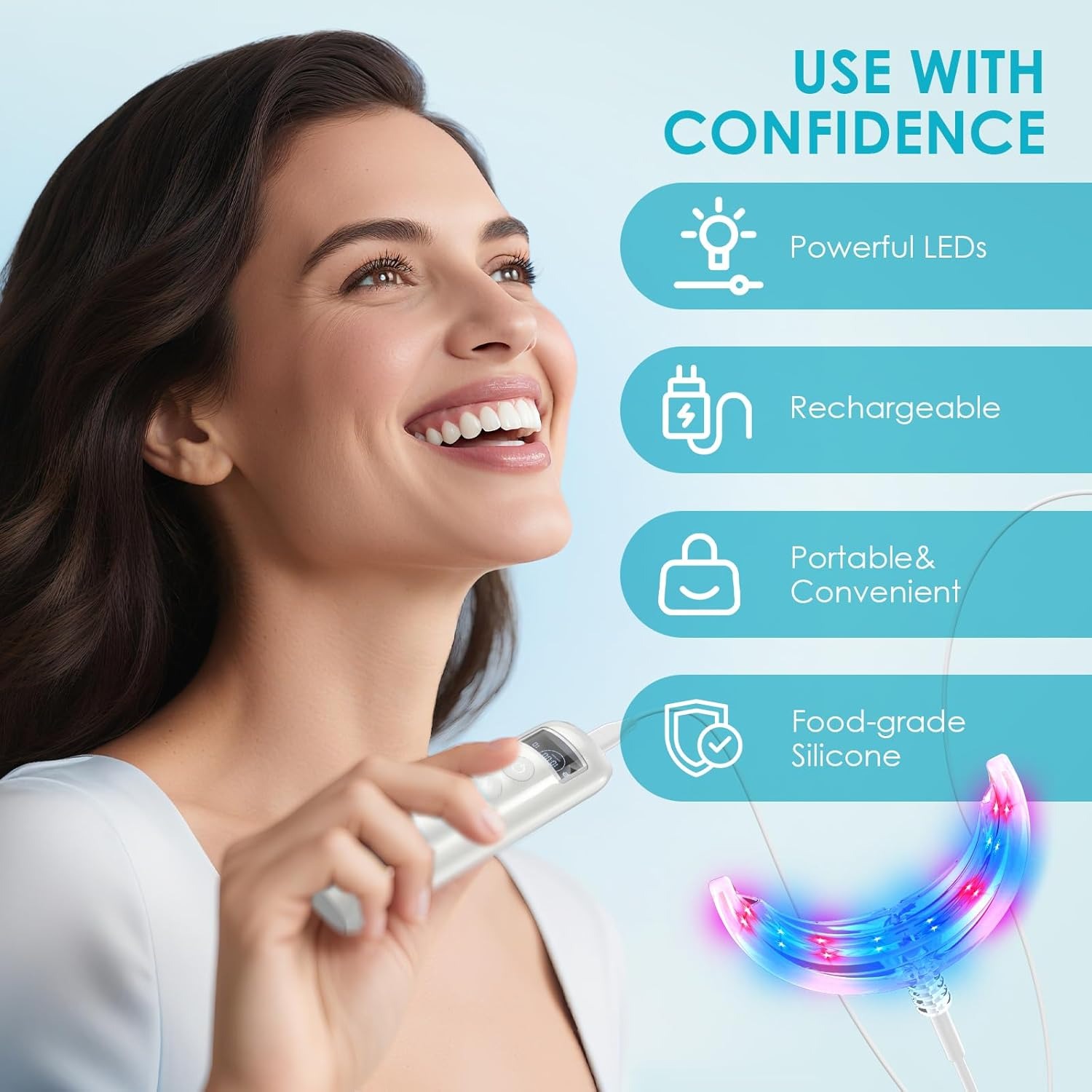 Лампа-усилитель для отбеливани – обзор и цена Teeth Whitening With Blue Light