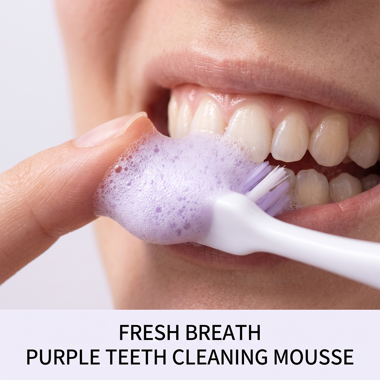 Фиолетовая зубная паста-мусс:  – обзор и цена Teeth Whitening Foam