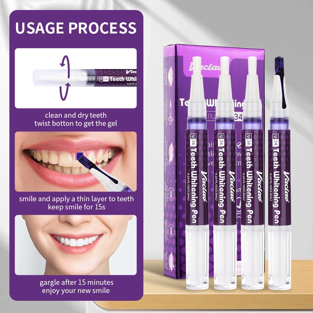 Vaclav V34 Фиолетовая гелевая  – обзор и цена Teeth Whitening Price